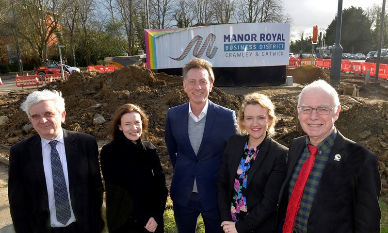 £1million construction contract awarded for Manor Royal Highway Scheme's second phase