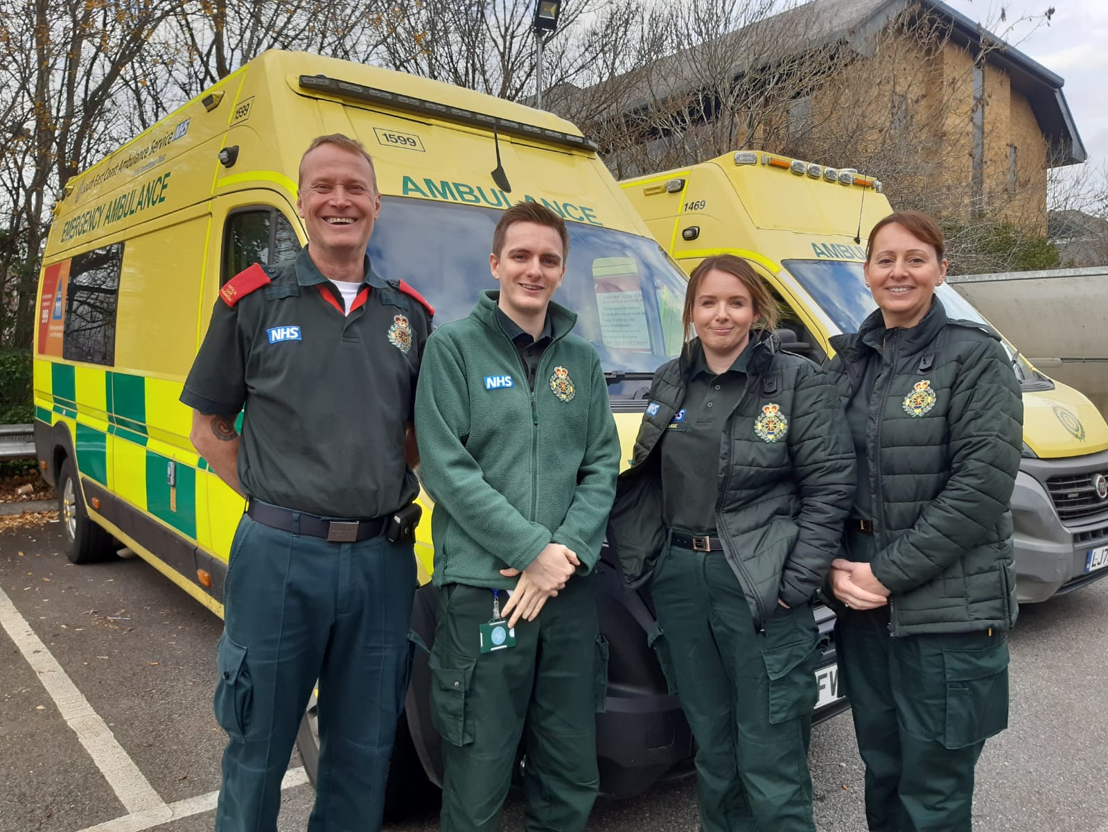 Patient, turned colleague, reunited with ambulance team