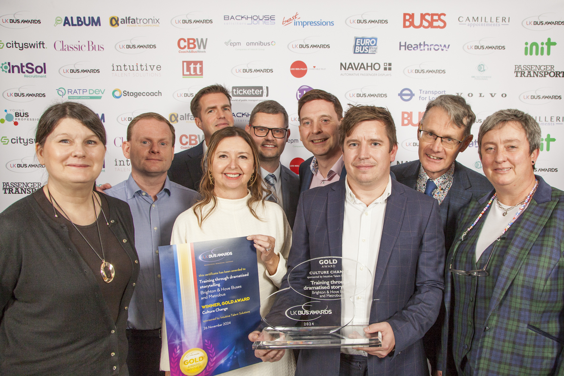 Metrobus Winners at UK Bus Awards