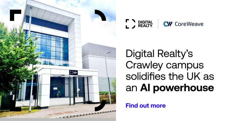 CoreWeave deploys cutting-edge GPU technology at Digital Realty